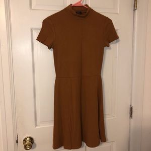 forever 21 burnt orange ribbed mini dress!